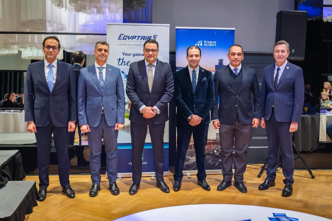 مصر للطيران تحتفل بإفتتاح مكتبها فى براغ بجمهورية التشيك
