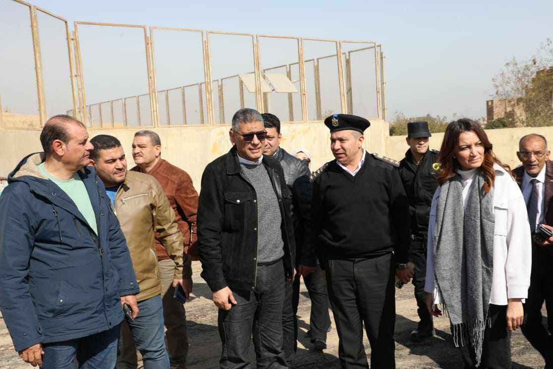 جوله تفقدية لمحافظ الجيزة بالمنطقة المحيطة للمتحف المصري الكبير