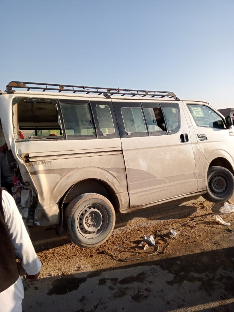 إصابة 9 أشخاص في حادث انقلاب سيارة على الطريق الدولي بالإسكندرية