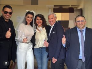 أروى جودة  تنشر صورلها أثناء عقد قرانها  من داخل السفارة