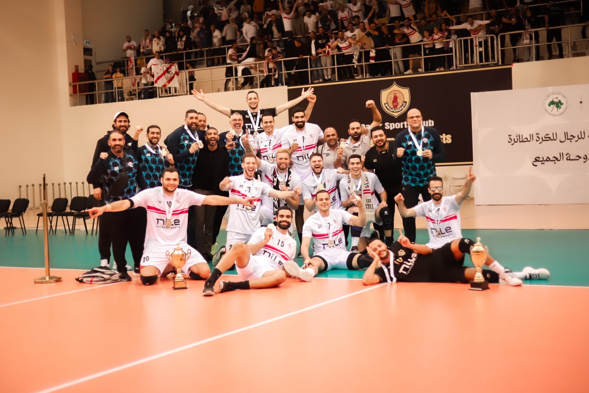 الزمالك يفوز على الأهلي ويتوج بلقب البطولة العربية للكرة الطائرة