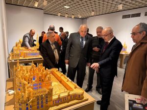 بحضور نخبة ثقافية افتتاح معرض فن اعواد الكبريت بدار الأوبرا المصرية