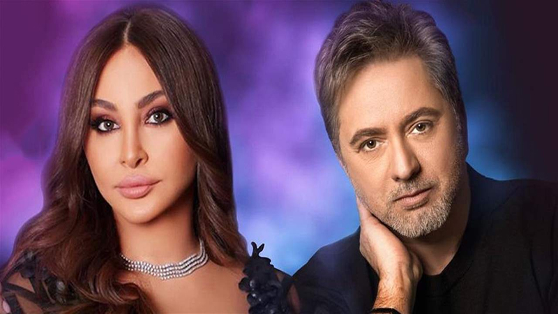 إليسا ومروان خوري في حفل “عيد الحب” بدبى
