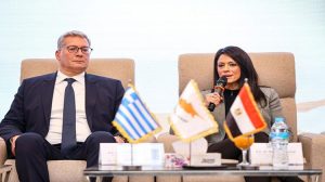 وزيرة التخطيط  تشارك في الجلسة الافتتاحية لمنتدى الأعمال المصري اليوناني القبرصي