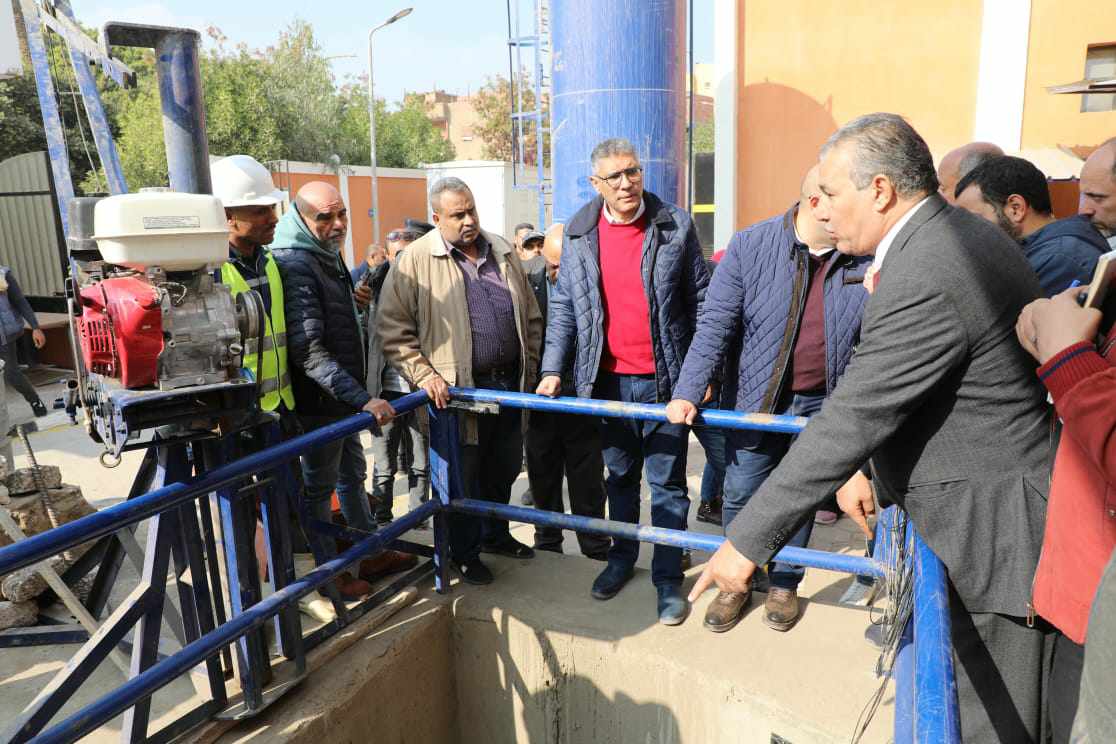 الجيزة: انتهاء الأعمال الإنشائية لمحطة رفع الصرف الصحي بأبوالنمرس