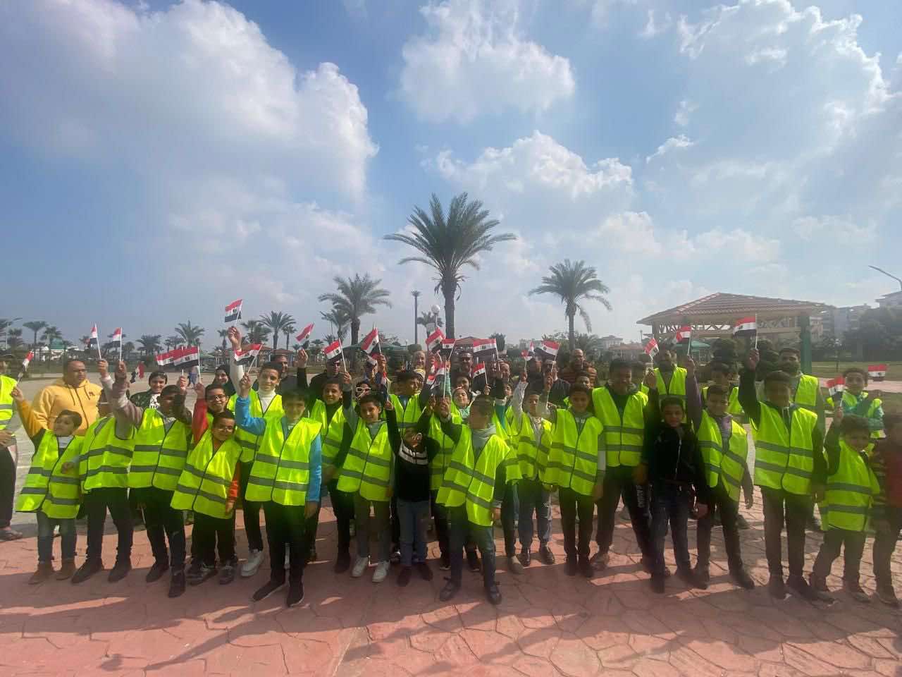 انطلاق فعاليات مبادرة لتجميل مدينة دمياط الجديدة بمشاركة طلاب المدارس