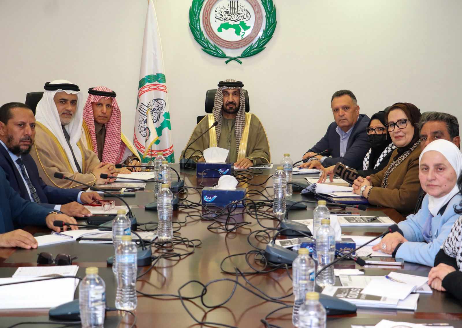 انعقاد لجنة فلسطين بالبرلمان العربي وترفع صوت شعوبها ضد تهجير أهل غزة