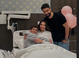 زوج كارمن سليمان يحتفل بقدوم مولدتهما الثانية ..صور