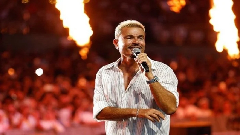 الحكم في استئناف عمرو دياب على تغريمه 200 جنيه بتهمة صفع شاب