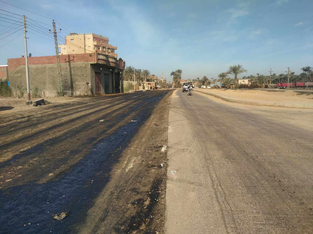 الجيزة: بدء أعمال الرصف والتطوير لوصلة طريق مصر أسيوط الزراعي بطول ٤ كم