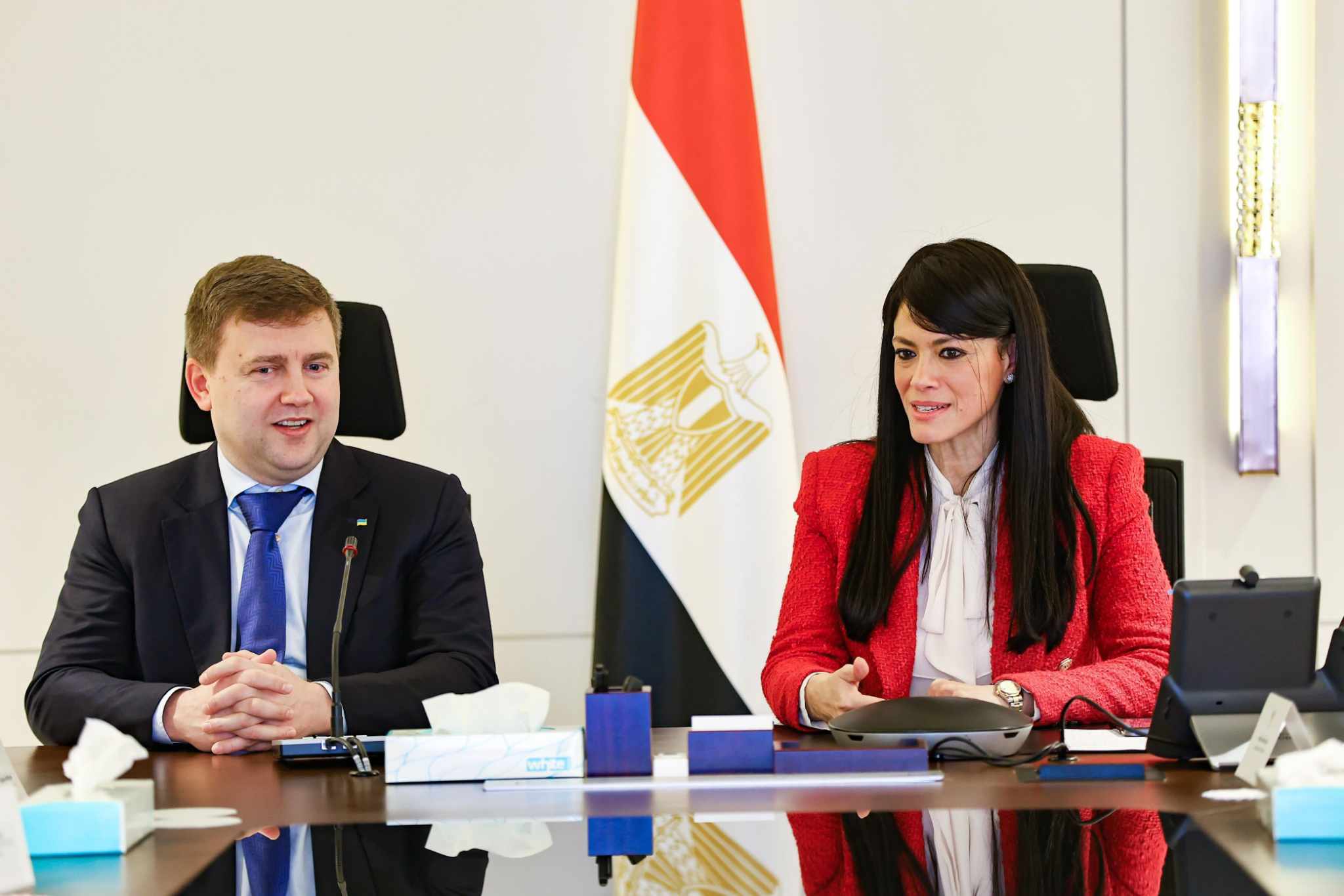 خلال لقاء وزير الزراعة الأوكراني .. «المشاط»: مصر لديها الإمكانيات لتصبح مركزًا لتخزين الحبوب والقمح