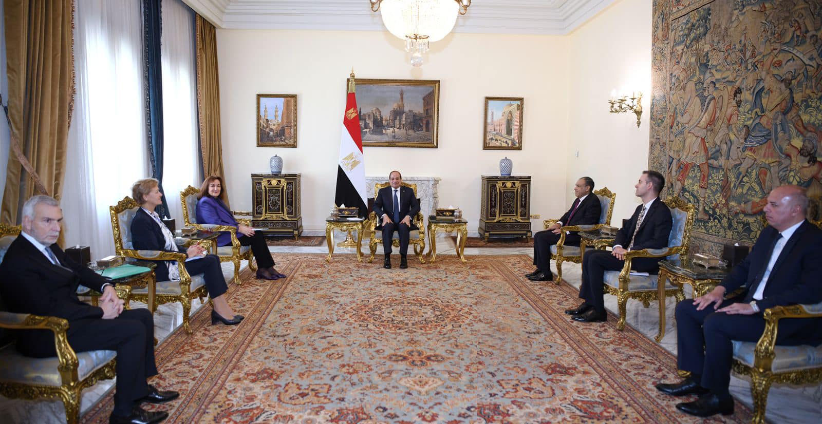 تفاصيل استقبال الرئيس السيسي لـ”مفوضة الاتحاد الأوروبي لشئون المتوسط”