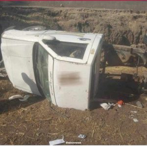 مصرع 4 أشخاص وإصابة 10 آخرين في تصادم سيارتين بأسيوط