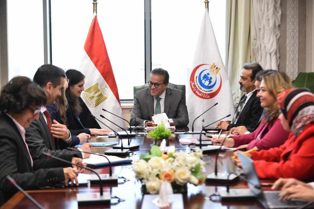 وزير الصحة يبحث مع ممثل اليونيسيف بمصر تعزيز التعاون