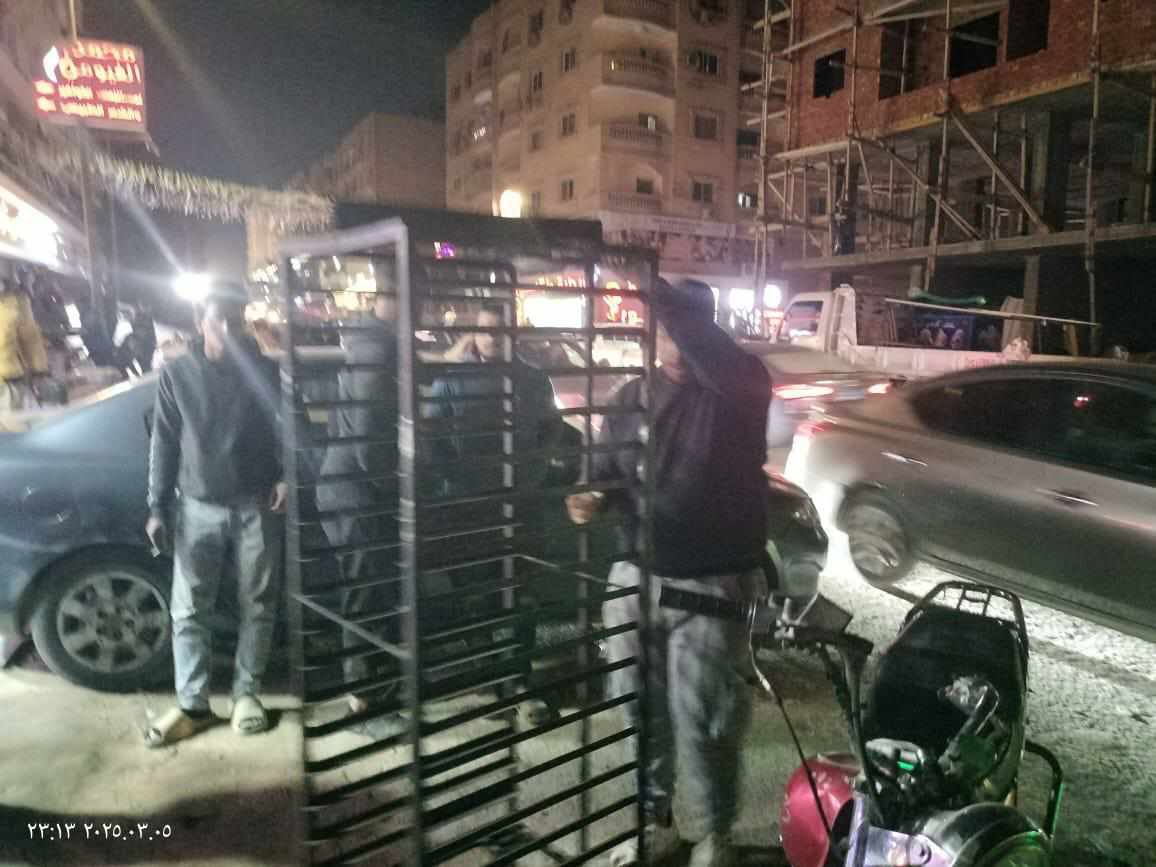 رفع 1200 حالة إشغال بحدائق الأهرام في الجيزة