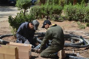 إصلاح محول الكهرباء الذي نشب به حريق بالمدينة الجامعية للطالبات ” بأزهر أسيوط