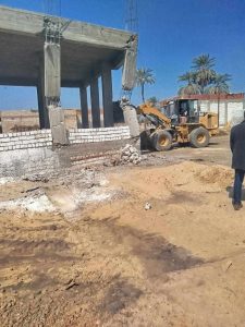 إزالة 197 حالة تعدٍ بالمنيا ضمن المرحلة الثانية من الموجة 25 لاسترداد أراضي الدولة