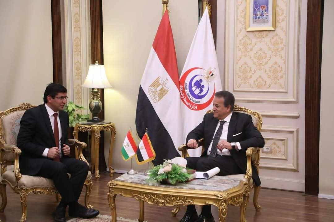 مصر وطاجيكستان تبحثان تعزيز التعاون الصحي وتوسيع الشراكة الدوائية