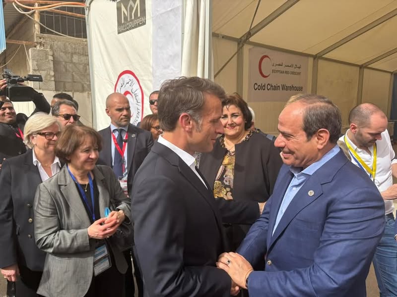 ماكرون من العريش: قطاع غزة ليس “مشروعا عقاريا”