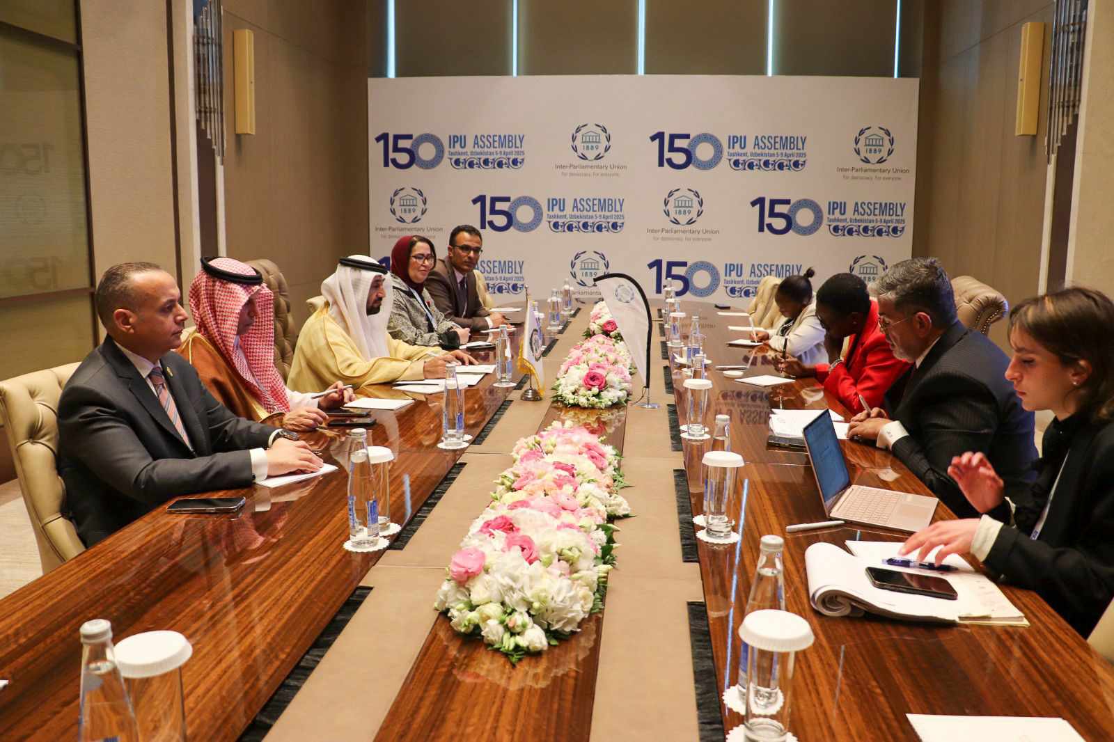 “اليماحي” يلتقي رئيسة الاتحاد البرلماني الدولي بطشقند