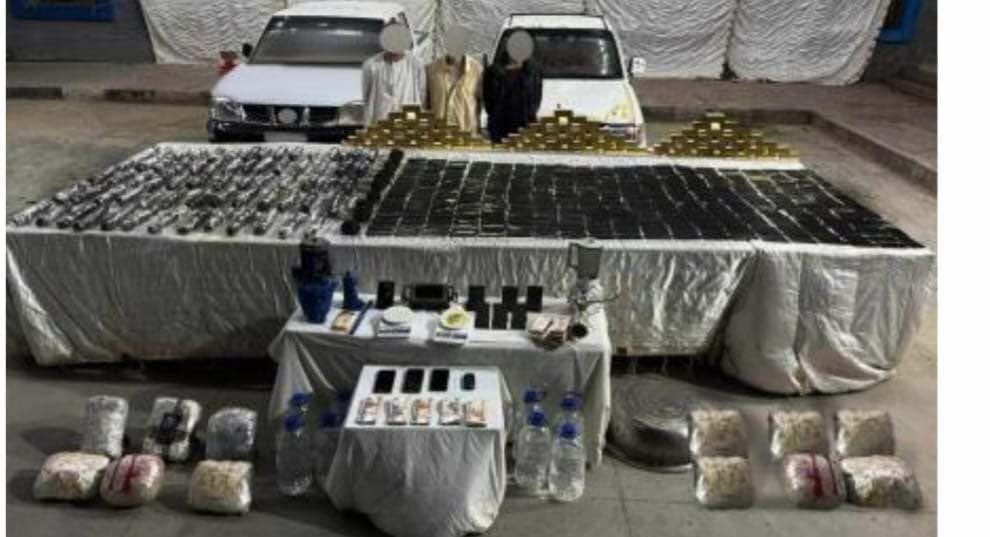 ضبط 3 عناصر إجرامية بحوزتهم مخدرات ثمنها 34 مليون جنيه بجنوب سيناء