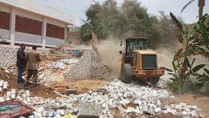 إزالة 57 حالة تعد على أملاك دولة واسترداد 27 فدان بمراكز أسيوط