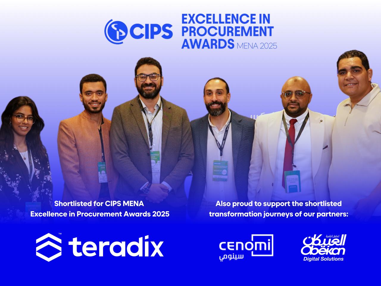 “تيرادكس” تتأهل للقائمة القصيرة لجوائز CIPS للتميز في المشتريات وسلاسل التوريد بمنطقة الشرق الاوسط وشمال إفريقيا