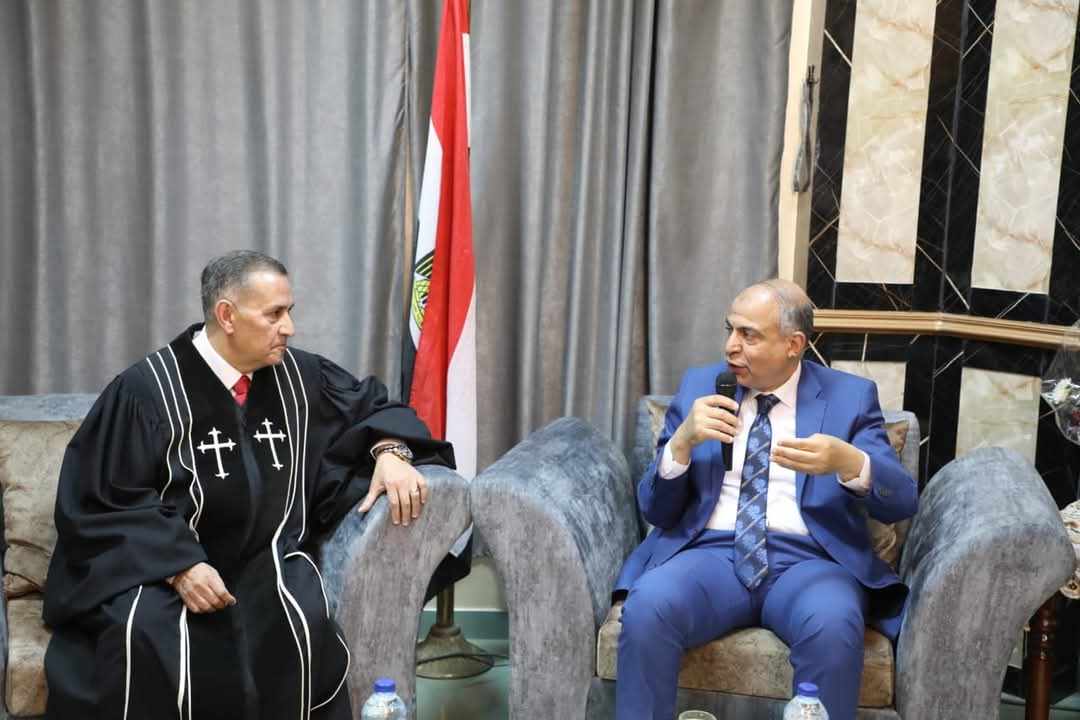 محافظ المنيا يهنئ مطارنة وأساقفة ورعاة المنيا بعيد القيامة المجيد