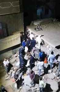 الحصيلة النهائية لضحايا ومصابين المنزل المنهار بحي غرب أسيوط