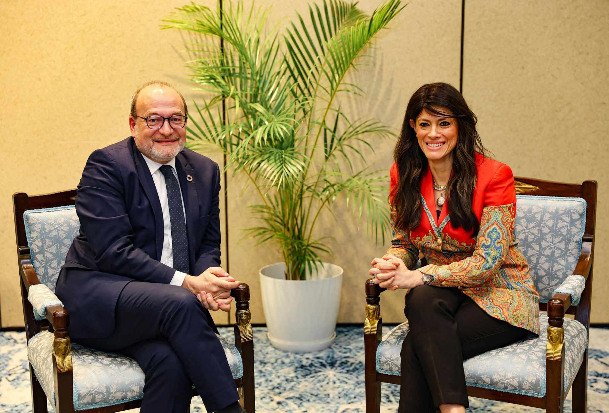 وزيرة التخطيط:  تبحث مع مدير الوكالة الفرنسية للتنمية مستقبل العلاقات المصرية الفرنسية