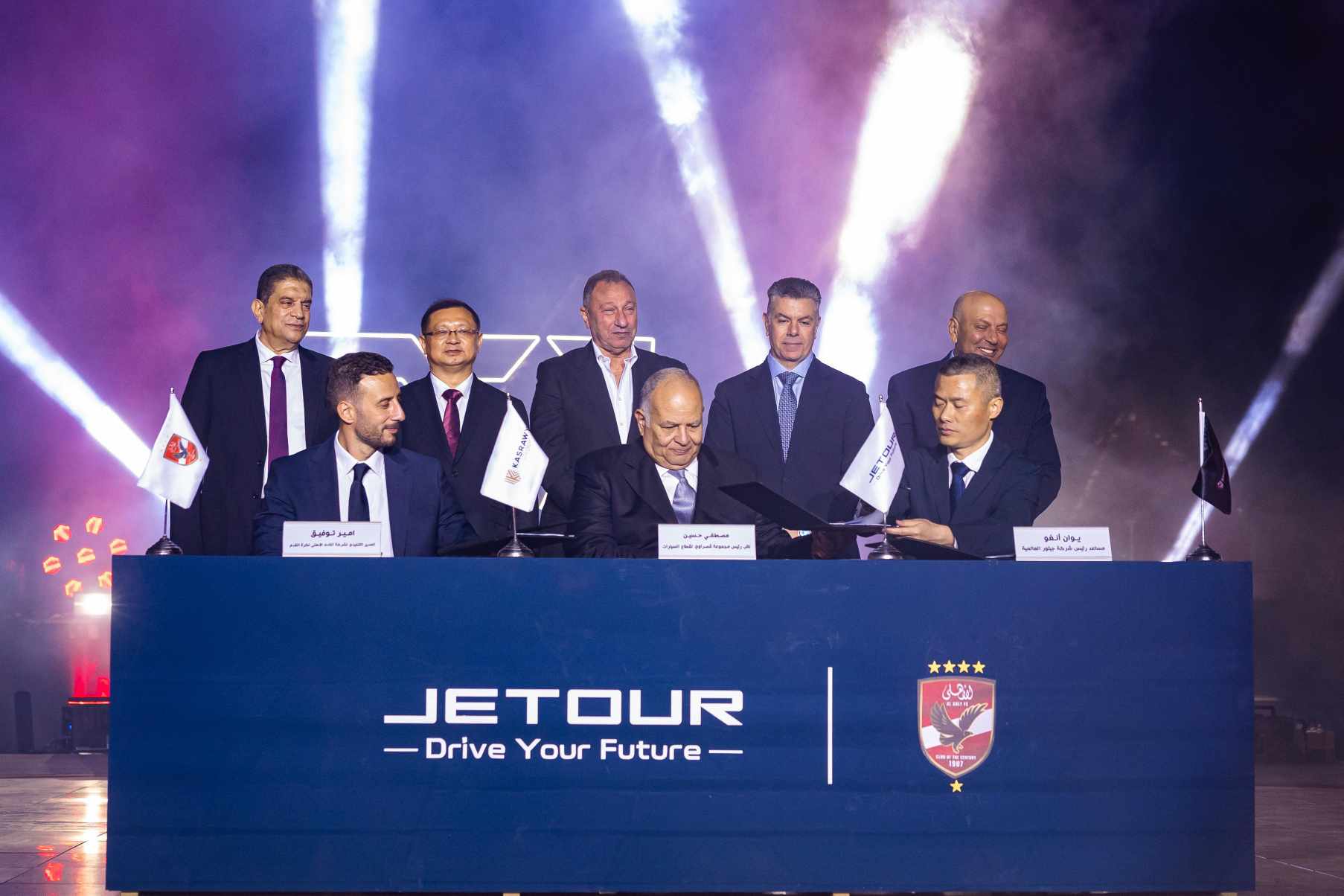 قصراوي تكشف عن جيتور T1 لأول مرة وX70 Plus المجمعة محلياً وتوقع عقد رعاية النادي الأهلي في حفل أسطوري