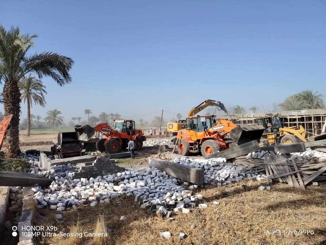 إزالة 66 حالة تعدٍ على الأراضي الزراعية وأملاك الدولة والبناء المخالف