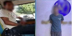 القبض على شاب  بعد تداول فيديو فاضح داخل ميكروباص بالتبين