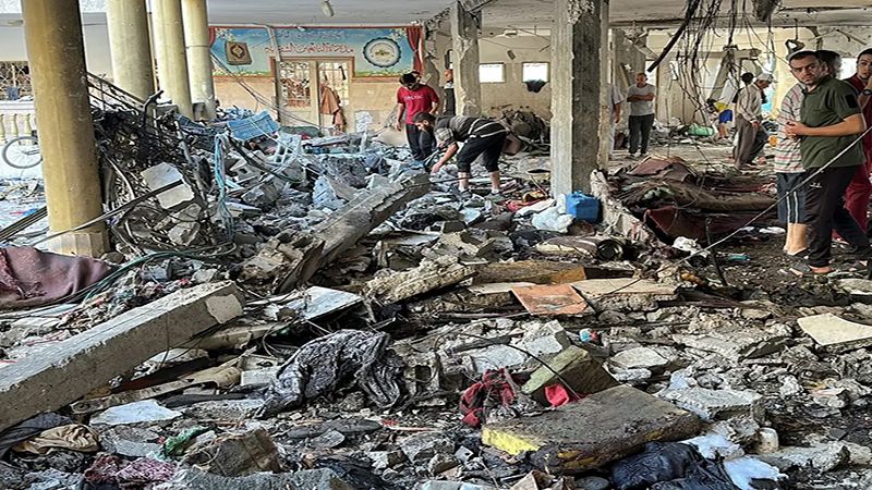 19 شهيدا في قصف للجيش الإسرائيلي استهدف مدرسة تؤوي نازحين في غزة