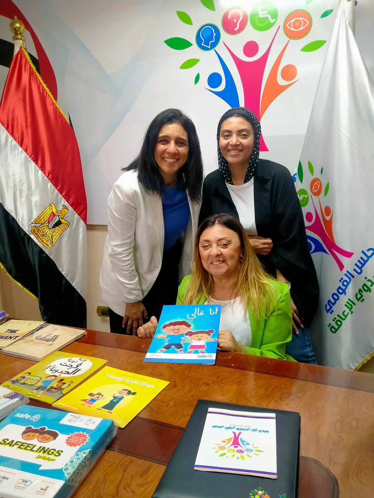 المشرف العام على “القومي لذوي الإعاقة” تستقبل وفد من مؤسسة “Safe Egypt” بمقر المجلس