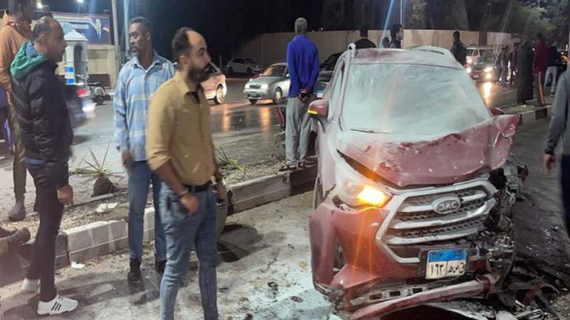 إصابة 5 بينهم أطفال في حادث سيارة مدارس بصلاح سالم .. التفاصيل الكاملة