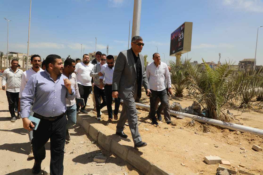 محافظ الجيزة يتابع أعمال تطوير طريق مصر إسكندرية الصحراوي