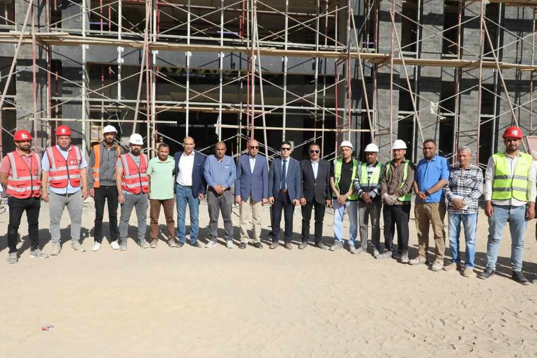 محافظ المنيا يتفقد أعمال إنشاء مستشفى أبو قرقاص المركزي
