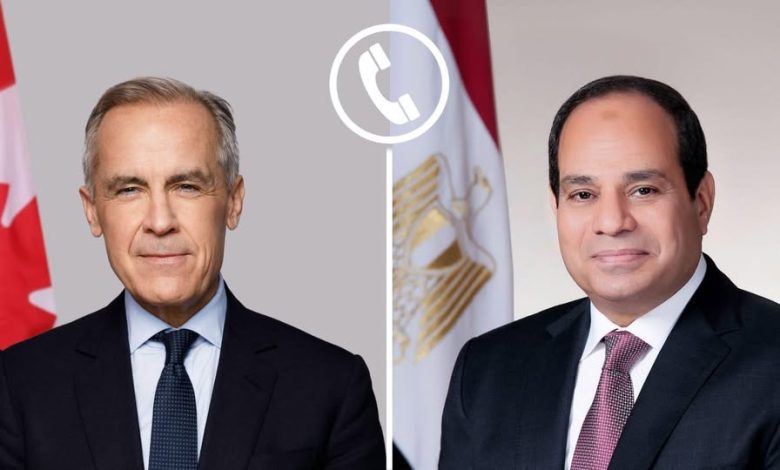 الرئيس السيسي يناقش الأوضاع الإقليمية مع رئيس وزراء كندا