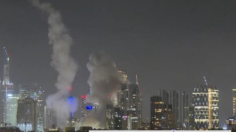 انفجارات عنيفة تهز مدينة حيفا نتيجة صواريخ إيرانية