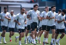 فريق الأهلي في أحدى التدريبات