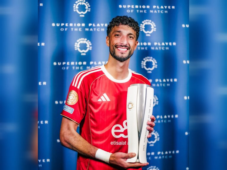 وسام أبو علي يحصد جائزة رجل المباراة