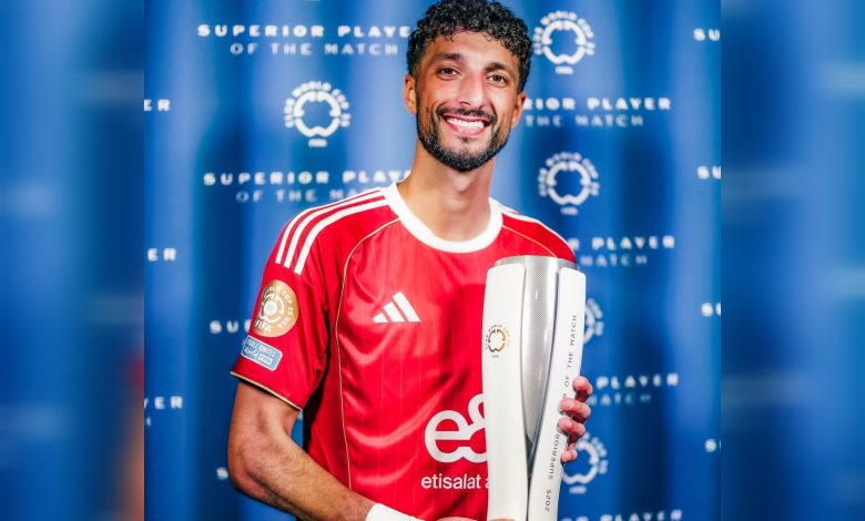 وسام أبو علي يحصد جائزة رجل المباراة