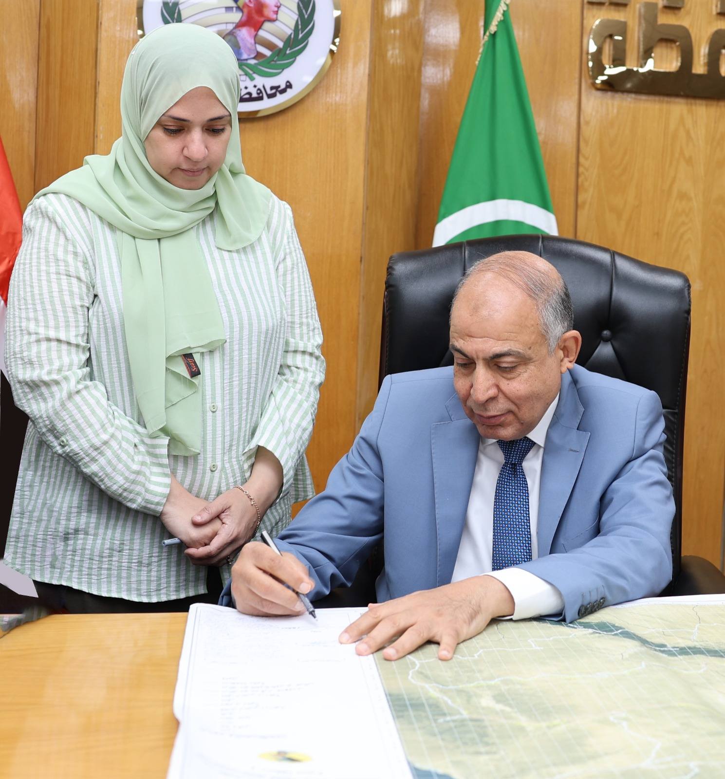 محافظ المنيا يعتمد الحدود الإدارية النهائية مع المحافظات المجاورة