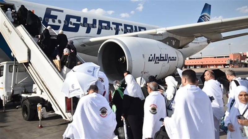 مصر للطيران تسير غدًا 17 رحلة جوية لعودة حجاج بيت الله الحرام