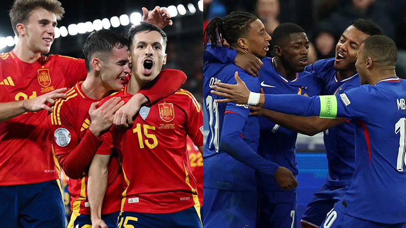 موعد مباراة إسبانيا وفرنسا الليلة في نصف نهائى دوري الأمم الأوروبية