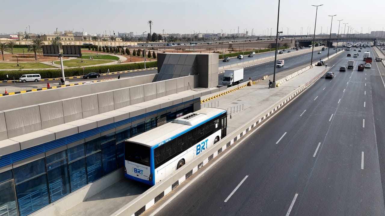 تشغيل تجريبي للأتوبيس الترددي BRT على الدائري