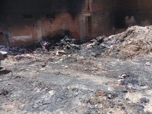  السيطرة على حريق نشب فى كميات قماش بقطعة أرض بالمحلة الكبرى 