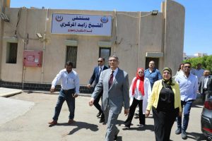 جولة تفقدية لمحافظ الجيزة داخل مستشفى زايد العام