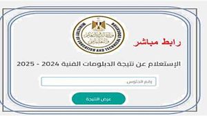 رابط نتيجة الدبلومات الفنية 2025 دور أول